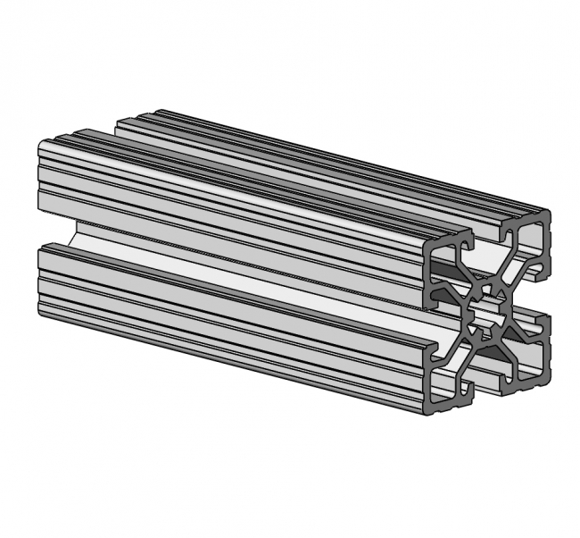 Profil 50 x 50, Profil 50, Profil, Grundprofil, Aluminiumprofil, Systemprofil, Aluprofil, Maschinenbauprofil, Raster 50, Nut 10, Aluprofiltechnik