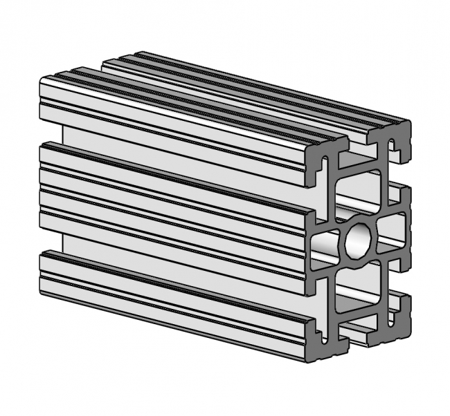 Profil 60 x 90, Aluminiumprofil, Systemprofil, Aluprofil, Maschinenbauprofil, Raster 45, Raster 60, Nut 10, Aluprofiltechnik