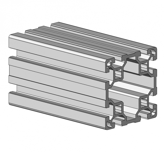 Profil 80 x 80, Profil 80, Profil, Grundprofil, Aluminiumprofil, Systemprofil, Aluprofil, Maschinenbauprofil, Raster 40, Nut 10, Aluprofiltechnik