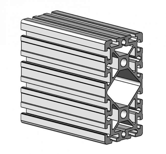 Profil 90 x 180, Profil 90, Profil, Grundprofil, Aluminiumprofil, Systemprofil, Aluprofil, Maschinenbauprofil, Raster 45, Nut 10, Aluprofiltechnik
