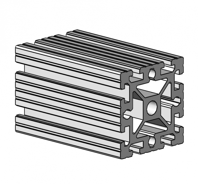 Profil 90 x 90, Profil 90, Profil, Grundprofil, Aluminiumprofil, Systemprofil, Aluprofil, Maschinenbauprofil, Raster 45, Nut 10, Aluprofiltechnik