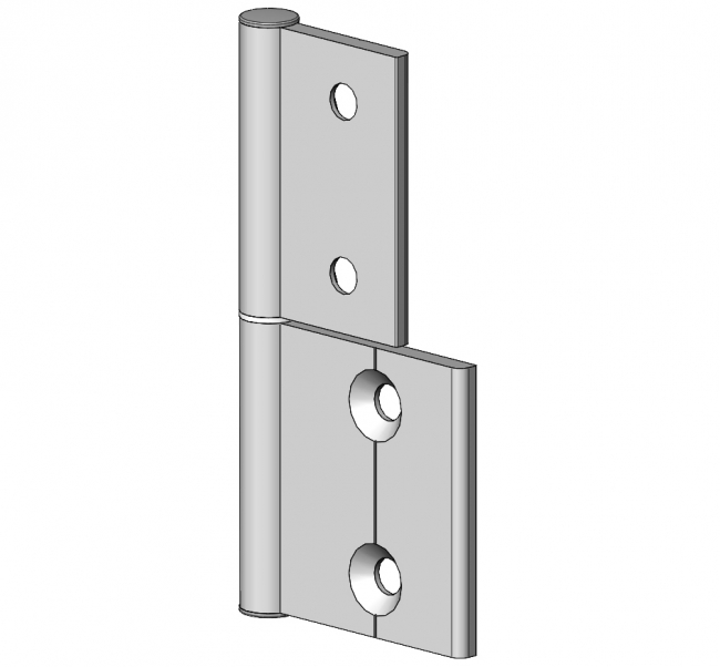 Scharnier 30/45 innenliegend aushängbar, Angel, Gelenk, Beschlag Angel, Gelenk, Beschlag, Drehgelenk, Haspe