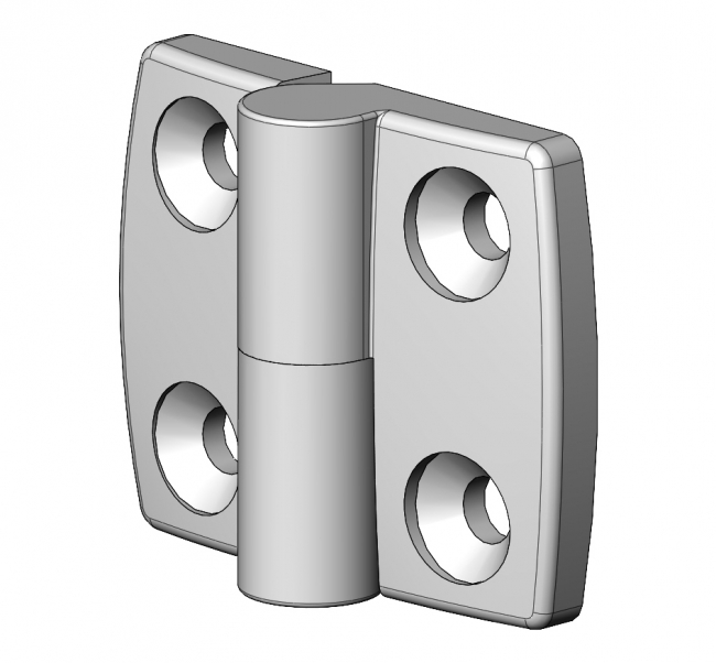 Scharnier verrundet Kunststoff aushängbar, Angel, Gelenk, Beschlag Angel, Gelenk, Beschlag, Drehgelenk, Haspe