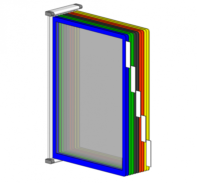 Sichttafel DIN A4, Drehzapfentafel, Register Ordner Drehzapfentafel, Register Ordner, Registratur, Fächerfolien