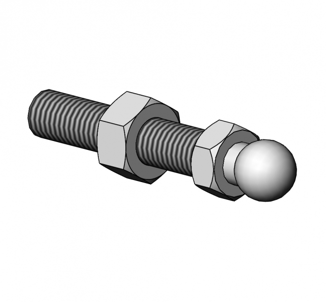 Spindel für Gelenkfuß, Gewindefuß, Gewindespindel Gewindefuß, Fuß, Rund, M12, Kugelkopfgelenk, Gewindespindel, M8, Ständer, Tischfuß, Gestellfuß