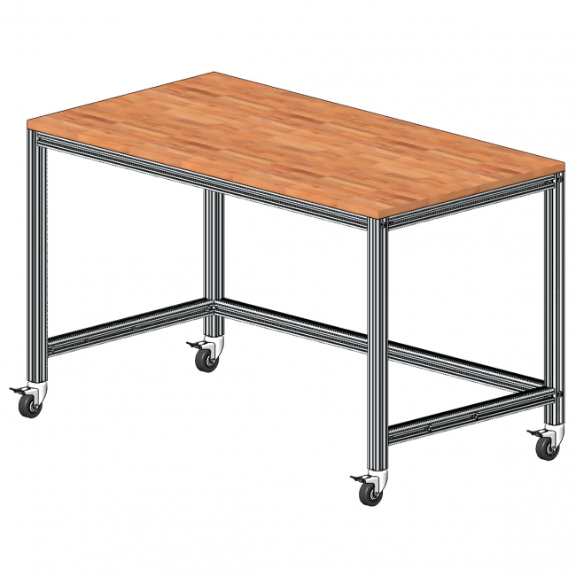 Werkbank, Montageplatz, rollbar, Logistikplatz, Logistikarbeitsplatz, Versandplatz, Systemplatz, Modular, Arbeitstisch, Arbeitsstation