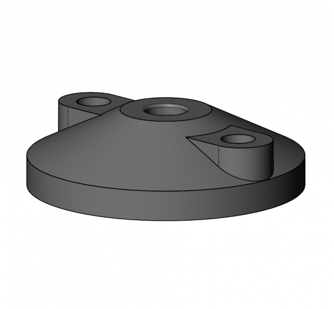 Teller für Gelenkfuß, Stellfuß, Gewindefuß, Tischfuß Stellfuß, Gewindefuß, Fuß, Rund, M12, Kugelkopfgelenk, Gewindespindel, M8, Ständer, Tischfuß, Gestellfuß