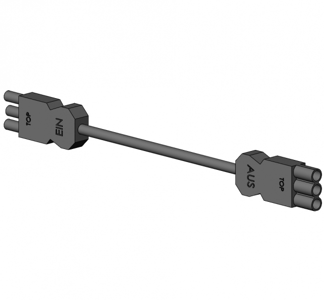 Verbindungsleitung, Stromkabel, Anschlusskabel Stromkabel, Anschlusskabel, Leitung, Stromzufuhr, Anschlusskabel, Kaskadierbar, Wieland